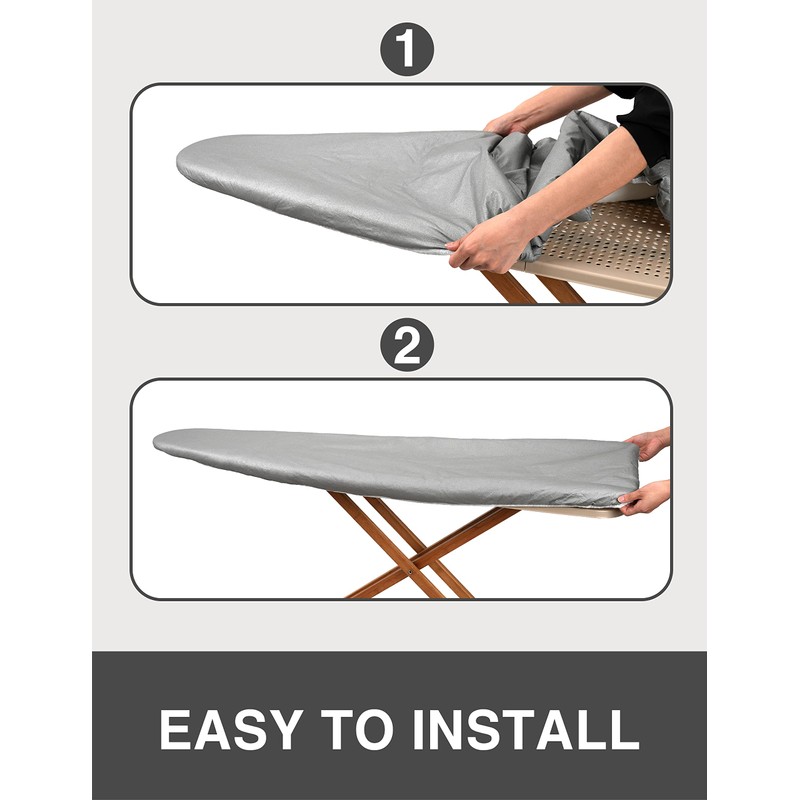 SUNKLOOF Extra Thick Ironing Board Cover and Pad, Resist Scorching