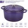 VORRINGARD Enameled Cast Iron Dutch Oven Pot with Lid, for