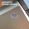 10 x White Plastic 70mm Round Soffit Air Vents/Upvc Push