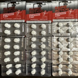 RAPID ACTION ENERGIZE 2-WAY ENERGY/DIET PILLS - 96 CT (24 - 4 CT PACKS) 1 BOX