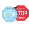 Stencils-by-Joanie 8"x8" Stencil Santa Stop Here Holiday Christmas Kids Family