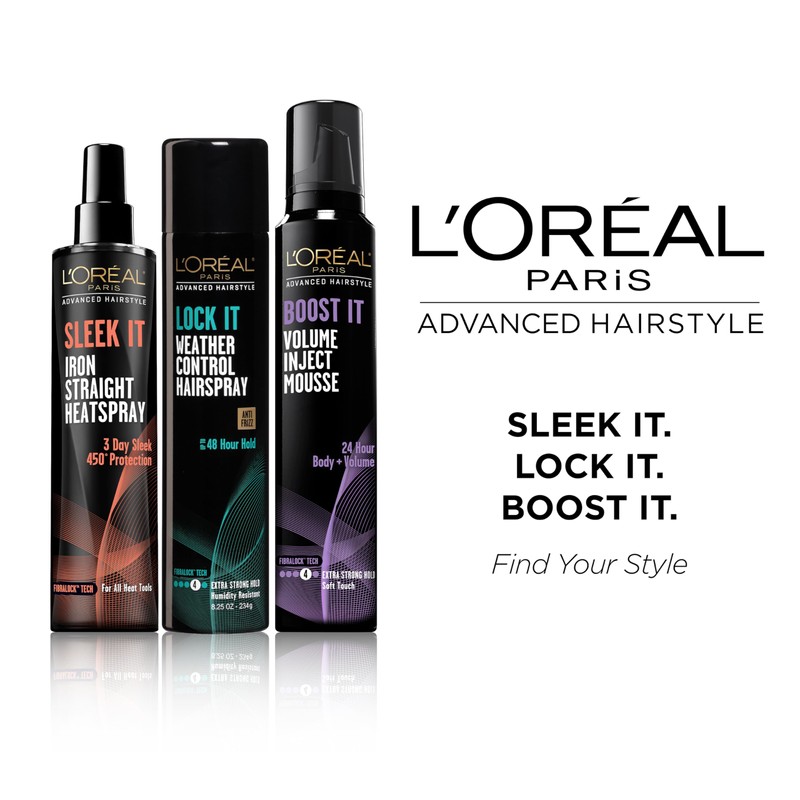 L'Oréal Paris Advanced Hairstyle LOCK IT Weather Control Hairspray, 8.25