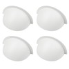 Abeicy 4 Packs Translucent Half Shades for Recessed Light Covers,
