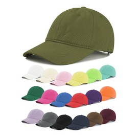 Zando Unisex Classic Army Green Baseball Cap Women Men Teens Adjustable Cotton Workout&Outdoors Hat Cute Preppy Hat Plain Dad Mom Baseball Hat Sports Fan Baseball Caps Trendy Running Golf hat One Size