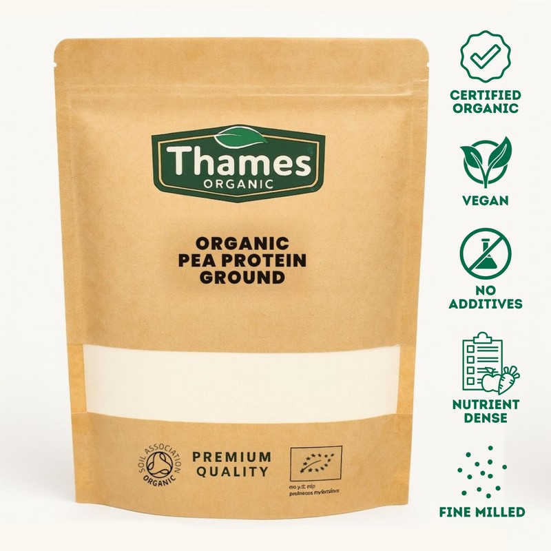 Thames Organic Organic Pea Protein Ground - Premium Vegan Supplement
