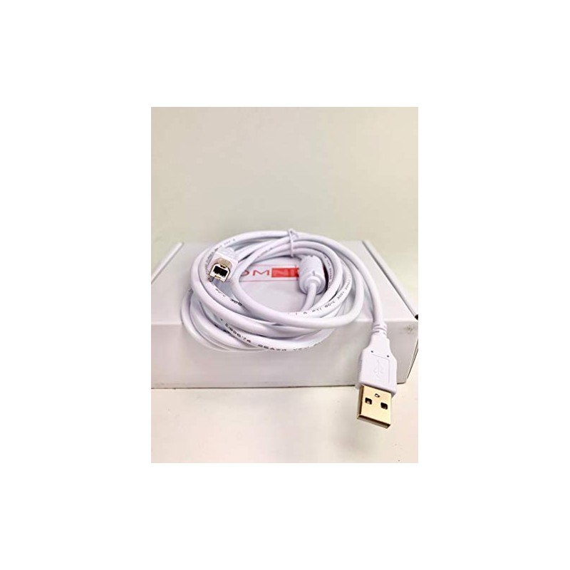 OMNIHIL 8FT-White USB Cable Compatible with Alto Professional UI-1 Audio-USB