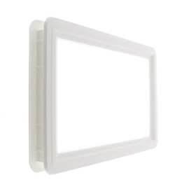 cyclingcolors Window Rectangular Clip On Porthole White PVC Garage Doors