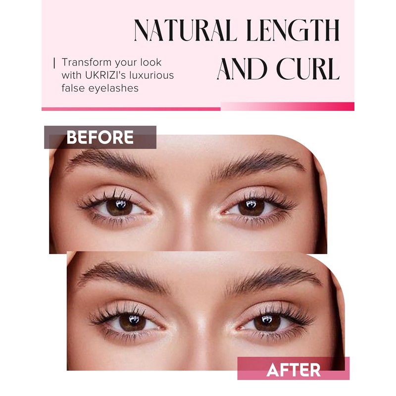 Half Lashes Natural Wispy False Eyelashes Half Eyelashes Clear Band