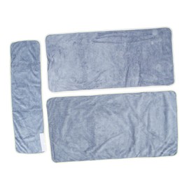 WOONEKY 1set Microfiber Salon Hair Wraps Towel Set Highly Absorbent Beauty Salon Supplies for Spa Home and Daily Use Includes Hair Turban Chest Towel and Pillow Quick Dry Skin-Safe