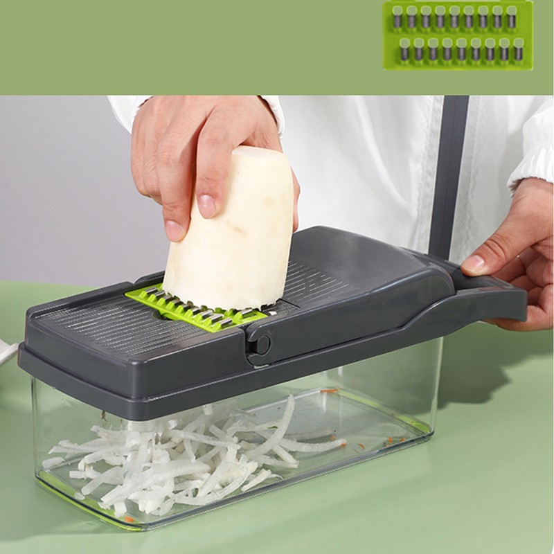 15PCS Multifunctional Food Chopper Vegetable Dicer Cutter for Home Kitchen