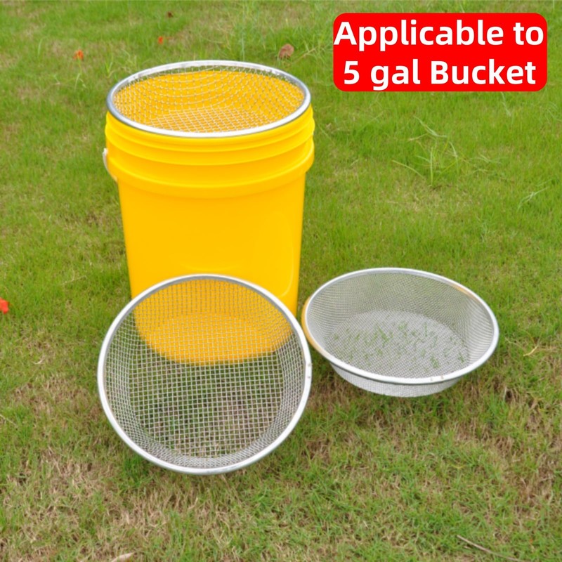 Mesh Gardening Sifter,10mm Sieve mesh Size， Perfect for 5 Gallon
