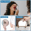 Brrnoo 15X Magnifying Mirror Suction Cups, Used for Makeup Eyebrows