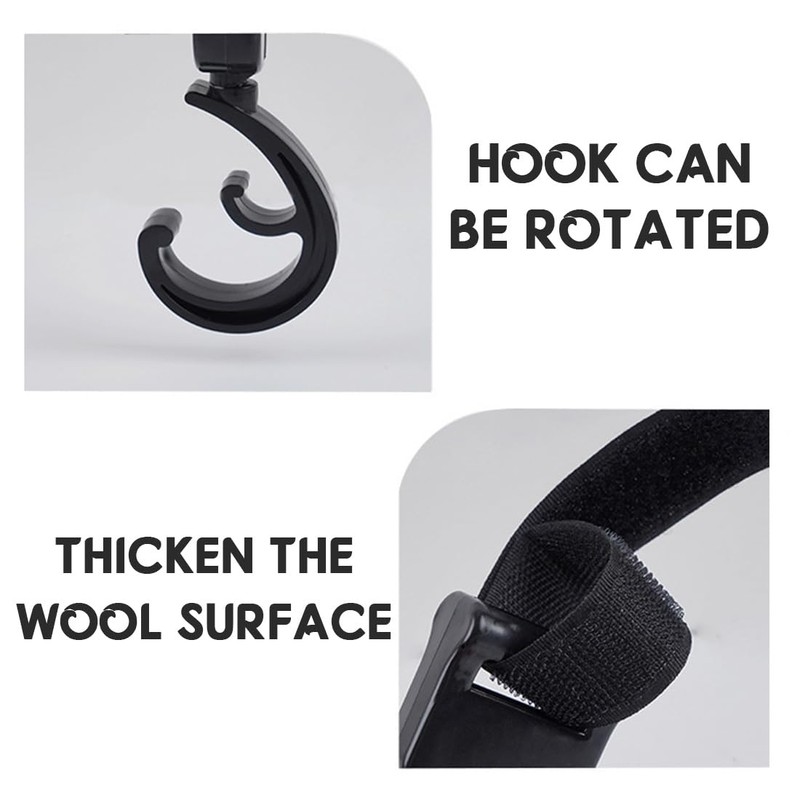 XURJUMI Pack of 4 Pram Hooks, Bag Hooks, Pram Hooks
