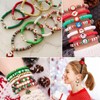 Christmas Beads for Bracelet Making Kit, Clay Beads Green Red