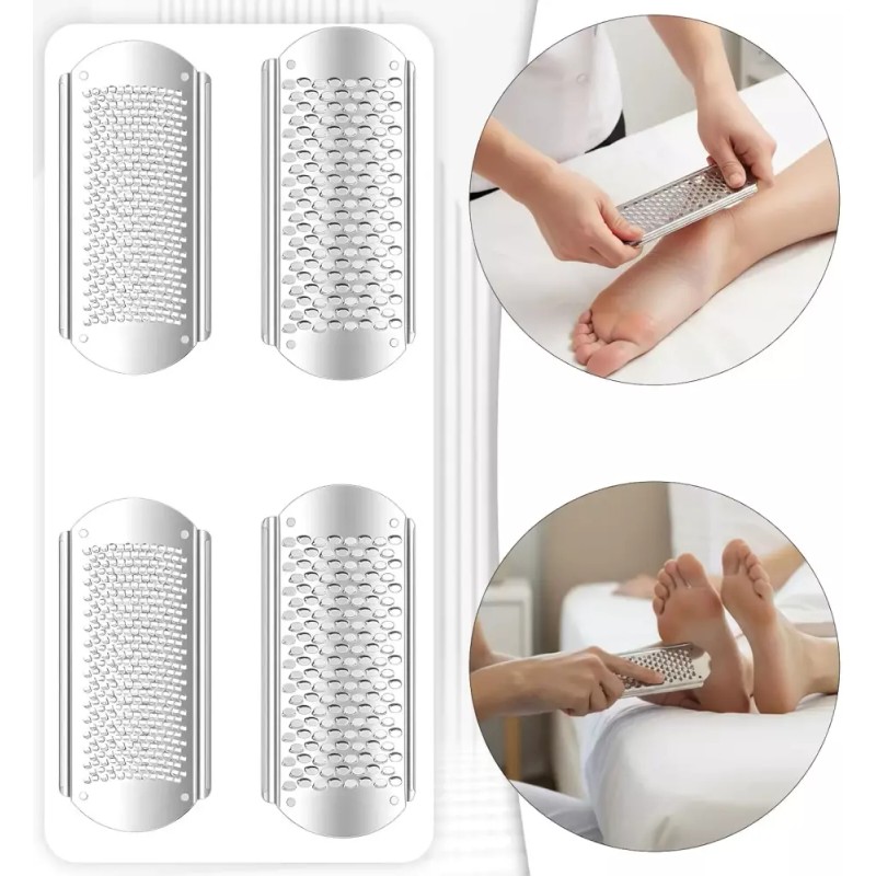 8 PCS 풋 파일 발용 칼러스 리무버 스테인리스 스틸 교체