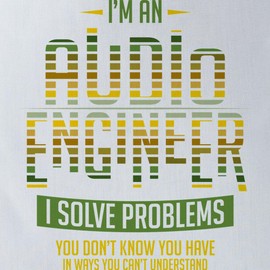 CafePress Audio Engineer Gift Sound Engin Polyester Tote Bag 16"x16"