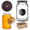 KADAX Honey Jars, 900 ml, Preserving Jars with Fi82 mm