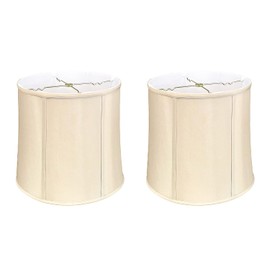 Royal Designs, Inc. Basic Drum Lamp Shade, BS-719-15BG-2, Beige, 14 x 15 x 15, Set of 2