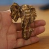Fyne-Finds Antique Copper Metal Elephant Wall Mounted Hook Coat Hat