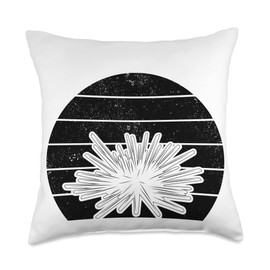 Sea Urchins Lover Apparel Sunset Lover-Sea Urchin Throw Pillow, 18x18, Multicolor