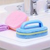 2 Pcs,Microfiber Tile Cleaning Brush - Built-in Handle, Powerful Cleaning