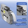 3pack 12mm 0.47 TZe TZ Tape Laminated White Label Maker