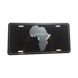 CustoMonsterDesigns African Africa Map Heavy Duty Aluminum License Plate