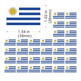Womaha 30 Temporary Uruguay Flag Tattoos Fans Face Tattoo Stickers for Adults Kids Group Activity Props