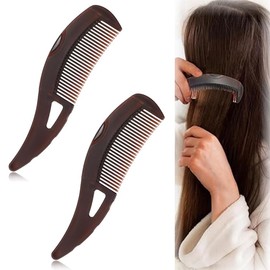 Sleek Bun Brush Dandruff Comb Energy Massage Comb Hairdressing Comb Healthier Scalp and Better Hair Quality Removal of Dandruff and Dirt for Women Men Pack of 2