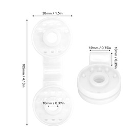 100 Pcs Shade Cloth Plastic Clips Bird Proof Heavy Duty Shade Cloth Lock Grip Sunshade Fabric Accessories for Garden Netting Sun Shade Net(White)