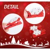 ilauke 60Pcs Christmas Wooden Clothespins, Mini Snowflake Clothespin Clips with