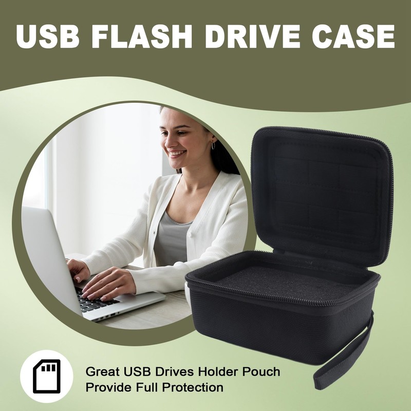 ZENWORYS USB Flash Drive Case, Thumb Drive, Memory Card SD