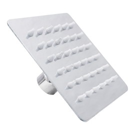 MEER FAUCETS BY CNX Regadera Cuadrada 4" en Acero Inoxidable, Ideal para regadera con Espacios reducidos