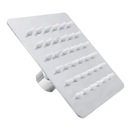 MEER FAUCETS BY CNX Regadera Cuadrada 4" en Acero Inoxidable, Ideal para regadera con Espacios reducidos