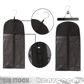 Kenvc 2 Pack Hair Extension Storage Bag Hair Extension Hanger with Zip Up Closure