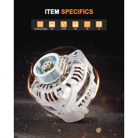 New Alternator Fit for 2001-2005 for Acura EL 1.7L 2001-2005 for Honda Civic 1.7L, Replace OE 13893, AMT0125,A5TA7091, A5TA7191,31100-PLM-A01, 31100-PLM-A02, 31100-PLM-C01, 31100-PLM-C02