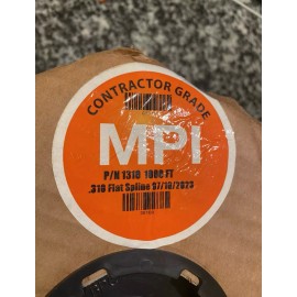 MPI PVC Flat Spline - .310 - 20’ Roll. Pool and Patio Screen Repair