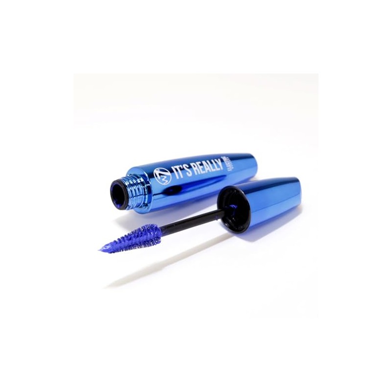 W7 It's Really Colored Mascara, Electric Blue