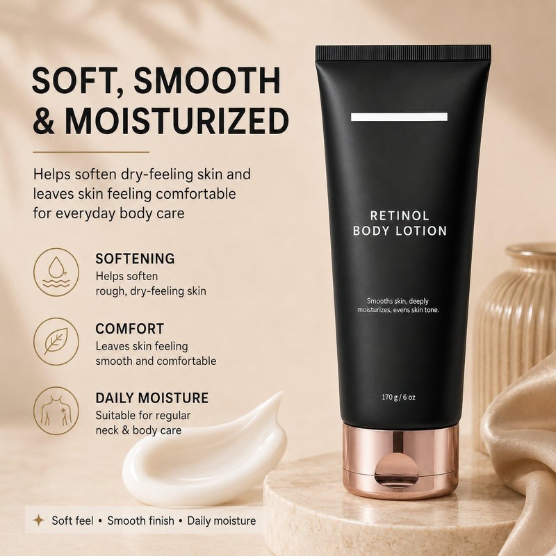 Retinol Body Lotion, Firming Body Cream for Crepey Skin, 170g/6