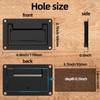 Robinsontool 4.3 inch Black recessed Door Pull Handle, Pocket Door