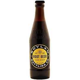 Boylan Bottling Pure Cane Sugar Soda Pop, Root Beer, 12 oz Glass Bottles (Pack of 12)