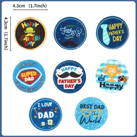 56 Pcs Edible Cupcake Toppers with Floral Decorations for Father's Day, Dad's Birthday, and Best Dad Ever Celebrations (Style 3)