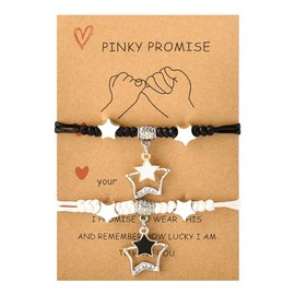 Matching Couples Bracelets Gifts for Husband Wife Anniversary Christmas Presents for Boyfriend Girlfriend Birthday Gifts for Him and Her Long Distance gifts for Best Friend Bracelets for 2