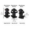 Evideco 3 Wise Monkeys Speak Hear See No Evil Statuettes