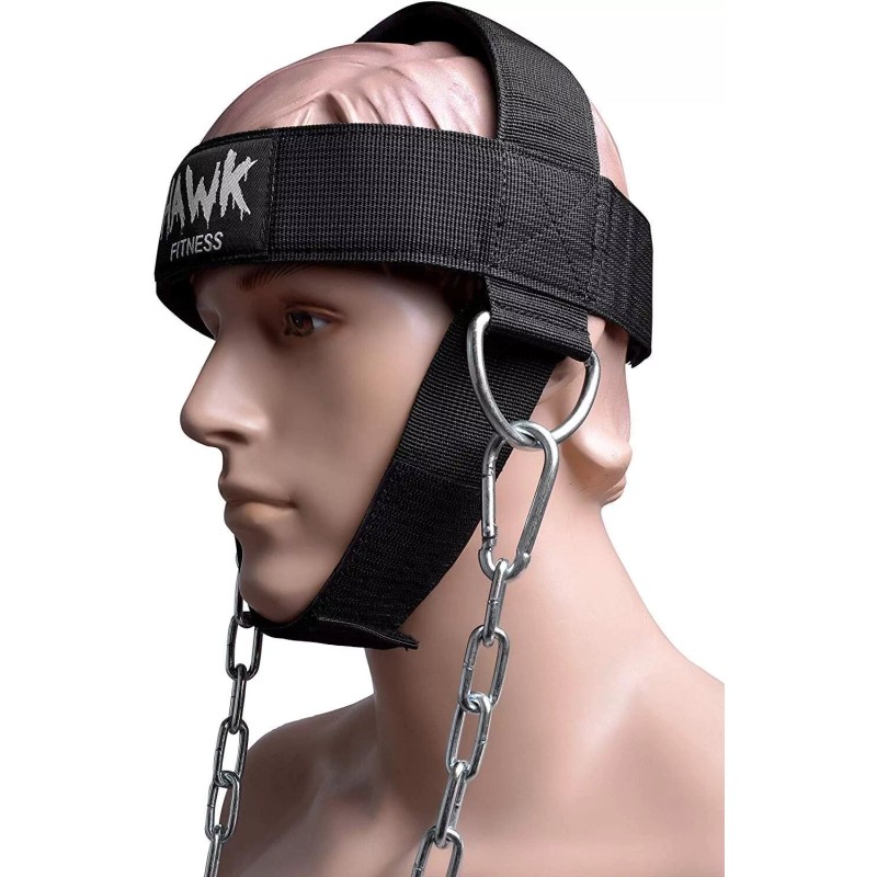 Hawk Sports Neck Harness w/Adjustable Neck Strap & 30" Steel