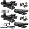 Hidden Door Hinge,570Lbs Load-Bearing Thickened Solid Stainless Steel - Heavy