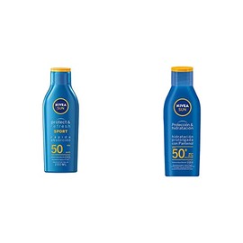 Nivea Sun Protector Solar Loción Fps 50  Protect  Refresh, 200ml  Sun Protector Solar Hidratante Fps 50  Protect  Moisture, 200ml                     