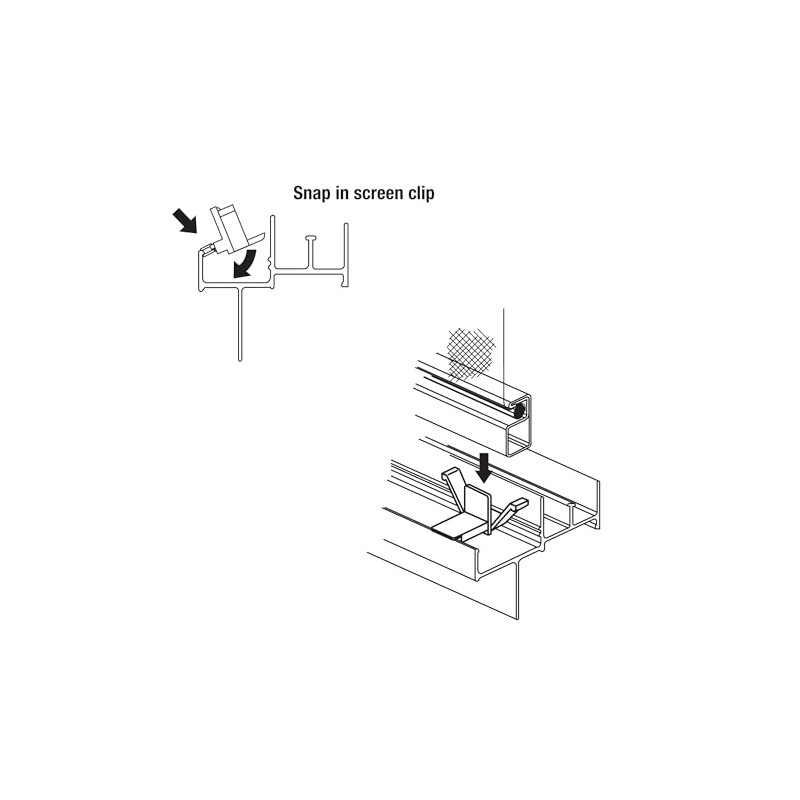 Prime-Line L 5623 Clear Plastic Window Screen Retainer Clips (4