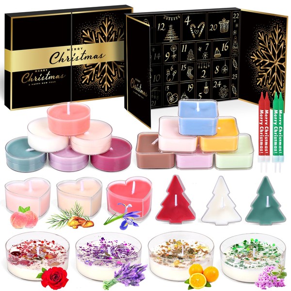 MOVINPE Scented Candles Advent Calendar for Women 2024 Christmas, 24