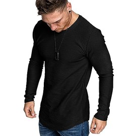 Uni Clau Casual Mens Sweatshirts Athletic Long Sleeve Workout Shirts Winter Shirts